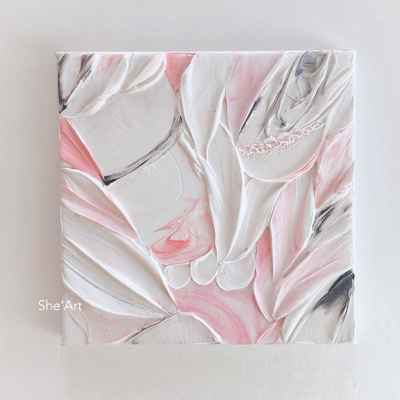 原画SM・Garden・ピンク ・北欧・モダンアート・インテリア 絵画