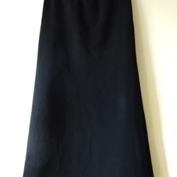 【受注制作・サイズ調整可】極厚ストレッチ裏毛　タイトロングスカート 6枚目の画像