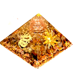 オーダー黄金比ピラミッド オルゴナイト (太陽と月) 3枚目の画像
