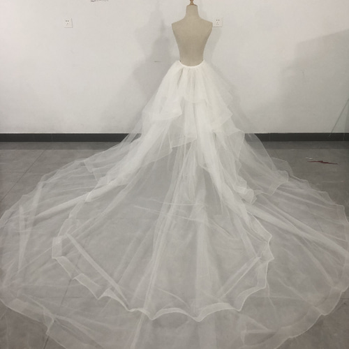 取り外し フリルトレーン 後付け取り外しトレーンフリルボリュームアップオーバースカート