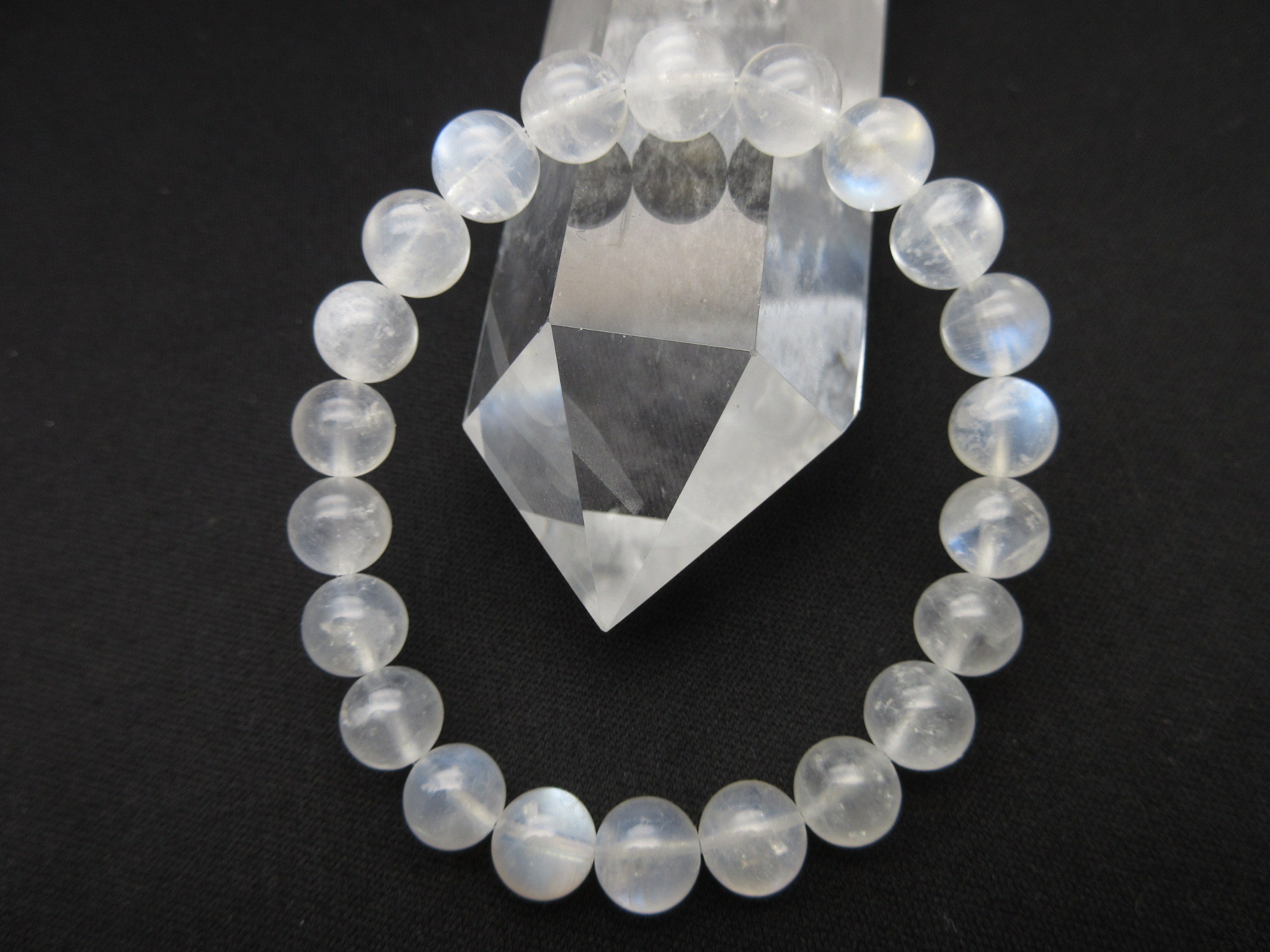 【ブルームーンストーンブレスレット】/size(約16㎝)/【女性性を高める】/【6月誕生石】/976t2