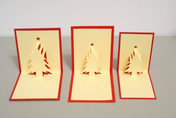 1セット限定【送料込】ミニ クリスマスツリー 10枚セット 4枚目の画像