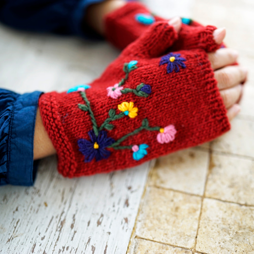 最終値下げ ツハル TSUHARU ノベルティ ペルーニットねこ刺繍