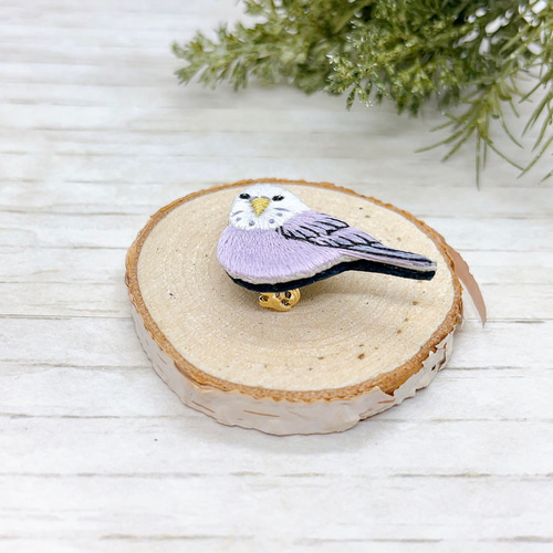 鳥刺繍ブローチ 青い鳥のブローチキット