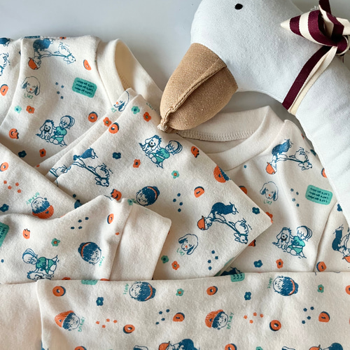 40フライスニット DOGGO 150✕45cm ニット 生地 韓国生地 輸入生地