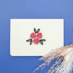 クルクルお花のメッセージカード 2枚目の画像