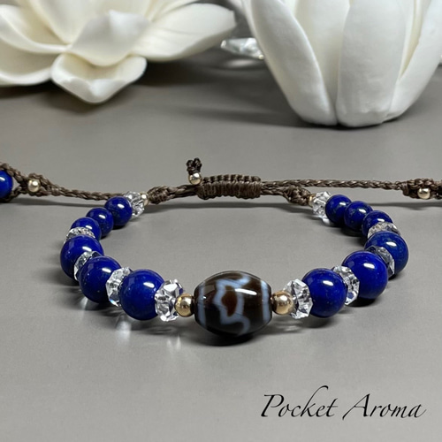 ラピスラズリ ブレスレット 天珠