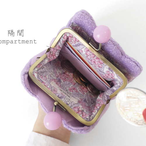 ⭐️新品未使用品✨COACH ラベンダー がま口　二つ折り財布 新品未使用 コーチ COACH ラベンダー 二つ折り財布 長財布