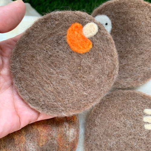 コースター羊毛フェルトハンドメイド その他キッチン小物 ラキ 通販