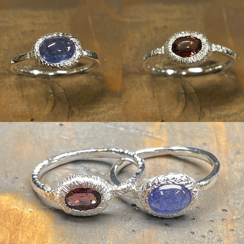 12号タンザナイト・オーバル・カボション・シルバーリング24r9 タンザナイト オーバルカボション 3.98ct 印台 シルバーSV925
