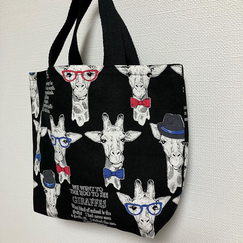 ❤️ジェントルマンなキリンのオシャレトートバッグ❤️ランチバッグ