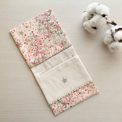 リバティ ラミネート ポケット付移動ポケット〈メドウテイルズ〉フレンチカラー ふたなし移動ポケット リバティ 移動ポケット フタなし移動