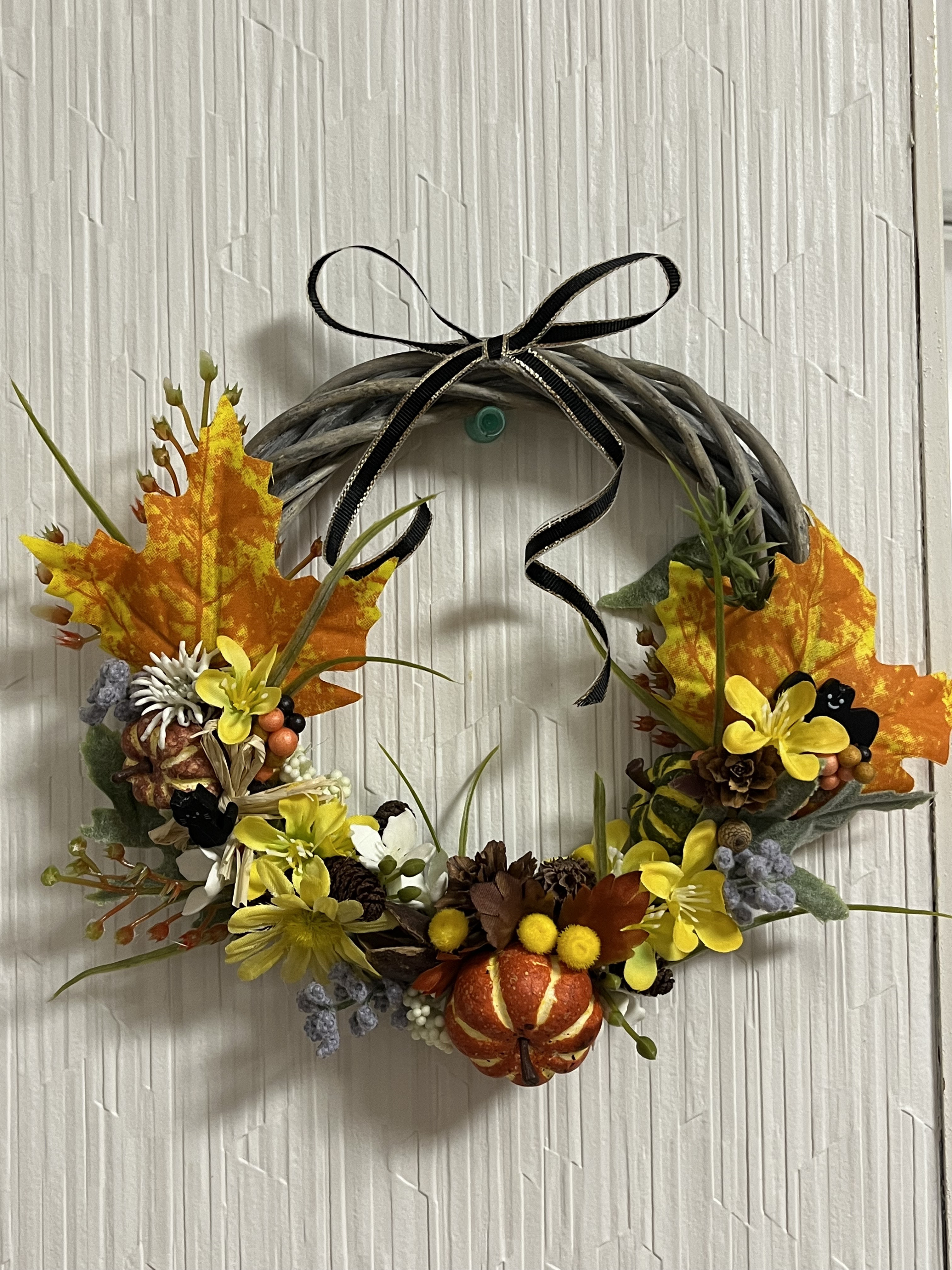 ⑥ カボチャのリース