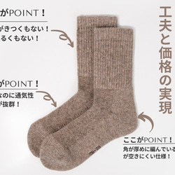 Yak socks / 天然ヤク靴下 1枚目の画像