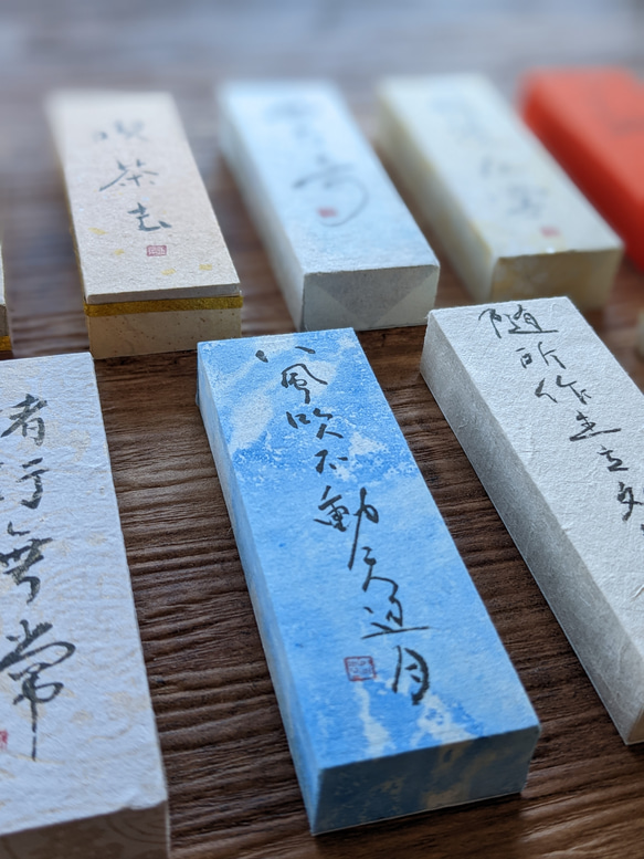 每個春天的慶祝活動......書法藝術品（不變）日本小立方體物件（獨一無二） 第6張的照片