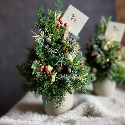 クリスマスツリーアレンジメント制作キット “自分で作るわたしのための