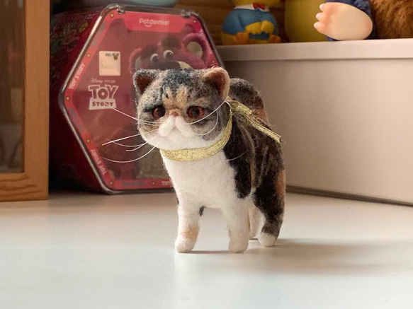 オーダーメイドペット】羊毛フェルト、うちの子 猫ぬいぐるみ