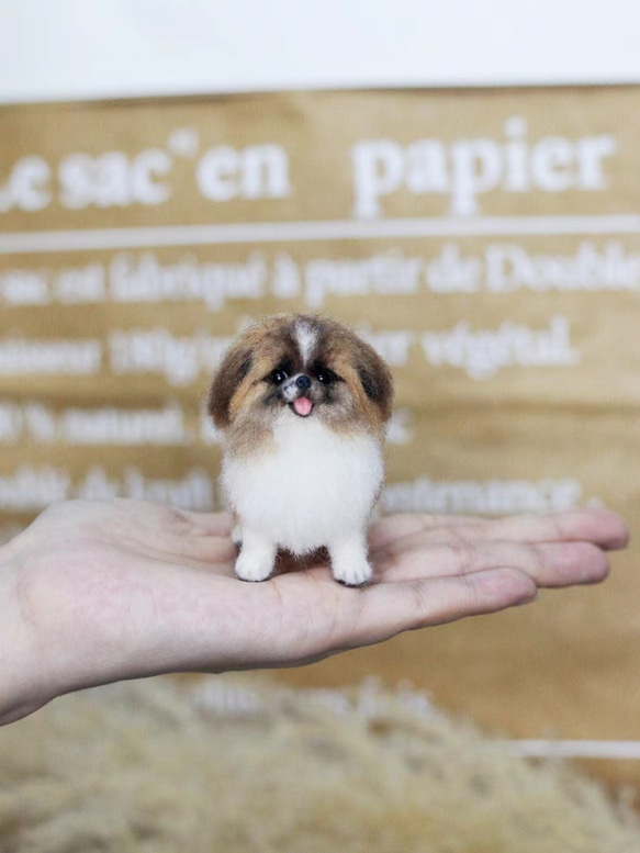 【オーダーメイドペット】羊毛フェルト、うちの子　犬ぬいぐるみ、フェルト犬、羊毛犬、肖像画、犬猫人形 プレゼントやギフトに 100% 模様