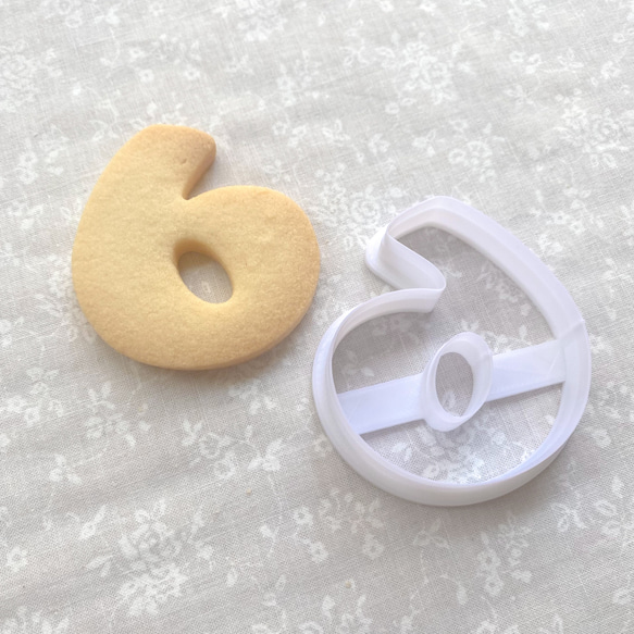 数字】6 クッキー型/かわいい/プレゼント/ギフト/おしゃれ/誕生日/記念