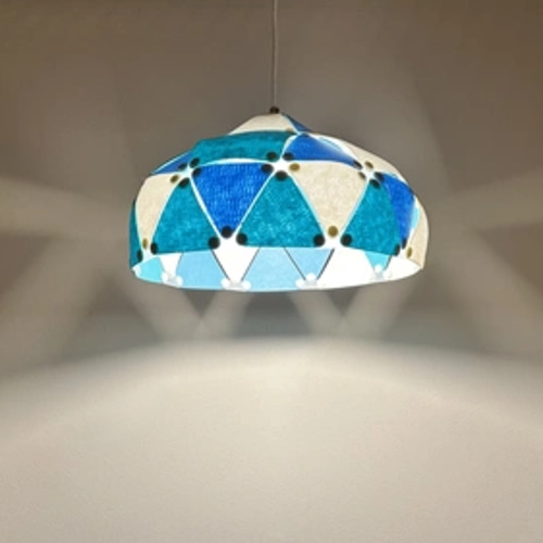 フェルト製ランプシェード ドーム型 ブルートーン シーリングライト