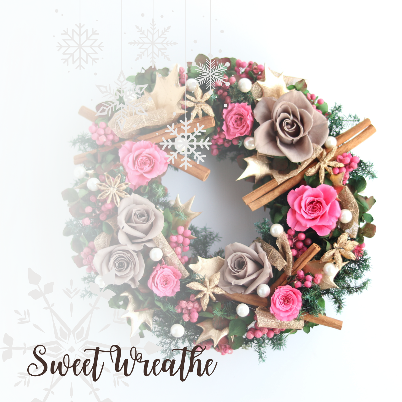 【ギフトラッピング・メッセージカード付き】プリザーブドフラワー 専門店 クリスマス リース 新築祝い 緑 白 大きめ