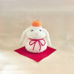 うさちゃん鏡餅（大） うさぎ ロップイヤー 鏡餅 kunchamy 通販