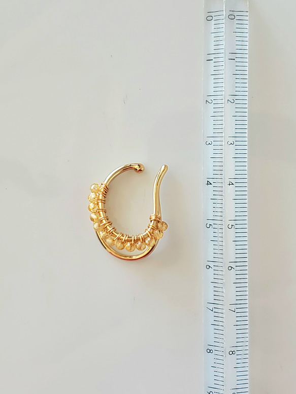 選べる　天然石　誕生石　ギフトにおすすめ　amulet♡両耳イヤーカフ 16枚目の画像