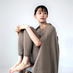 Pure cashmere stole / 大判ストール 200cm*80cm 6枚目の画像