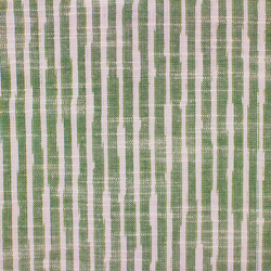 久留米絣ストール よろけストライプ 白×松葉色 (ks-77) 4枚目の画像