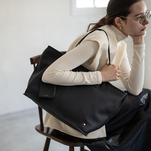 第3世代 本革 トートバッグ A4対応 PC収納 ファスナー 通勤 通学