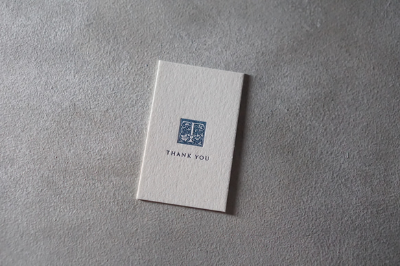 "T"｜ポチ袋｜Thank you card｜活版印刷 3枚目の画像