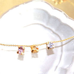 - unique tanzanite - Tanzanite Citrine & Amethyst & Necklace 2枚目の画像