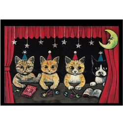 早期予約特典付き12月7日まで　2023年卓上カレンダー　星月猫★徳島洋子作品絵画　オリジナル作品　猫カレンダー 11枚目の画像
