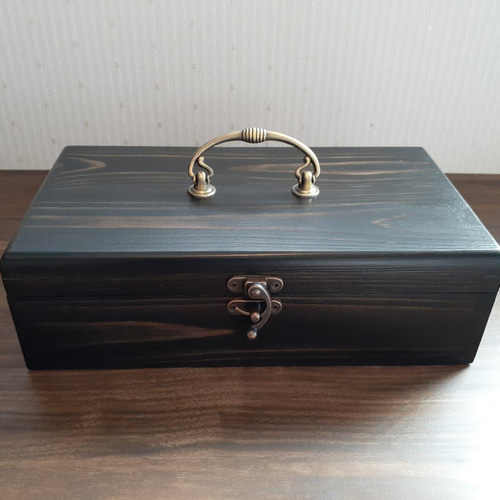 ジュエリーボックス・黒 持ち手金具変更 2025.10.6 その他インテリア