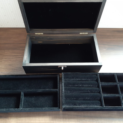 ジュエリーボックス・黒 持ち手金具変更 2025.10.6 その他インテリア