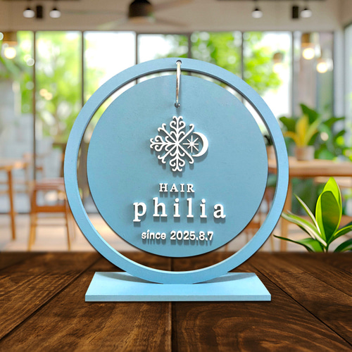 円形卓上看板 (無地) 表札・ネームプレート laser pick 通販 15053126