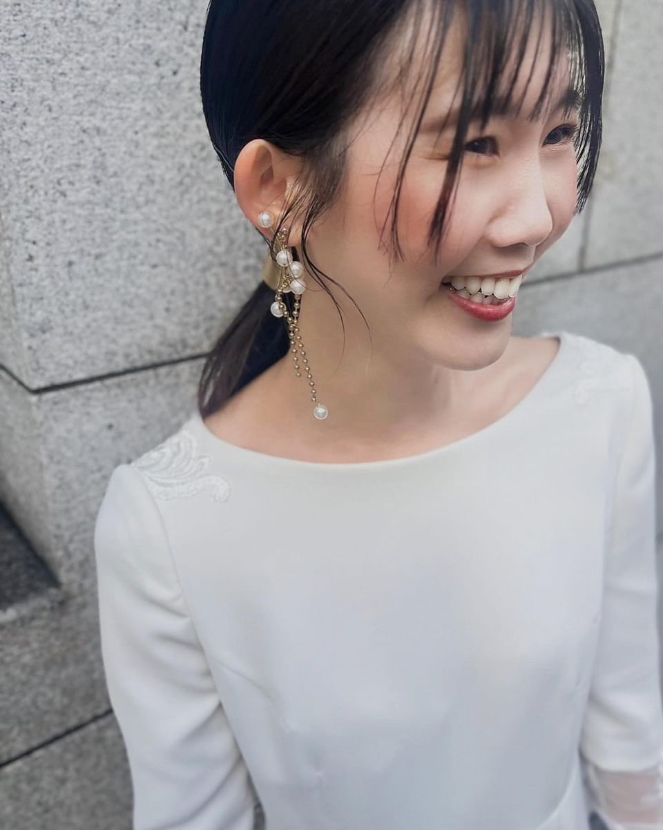 flowing 2way pearl / pierce・earring