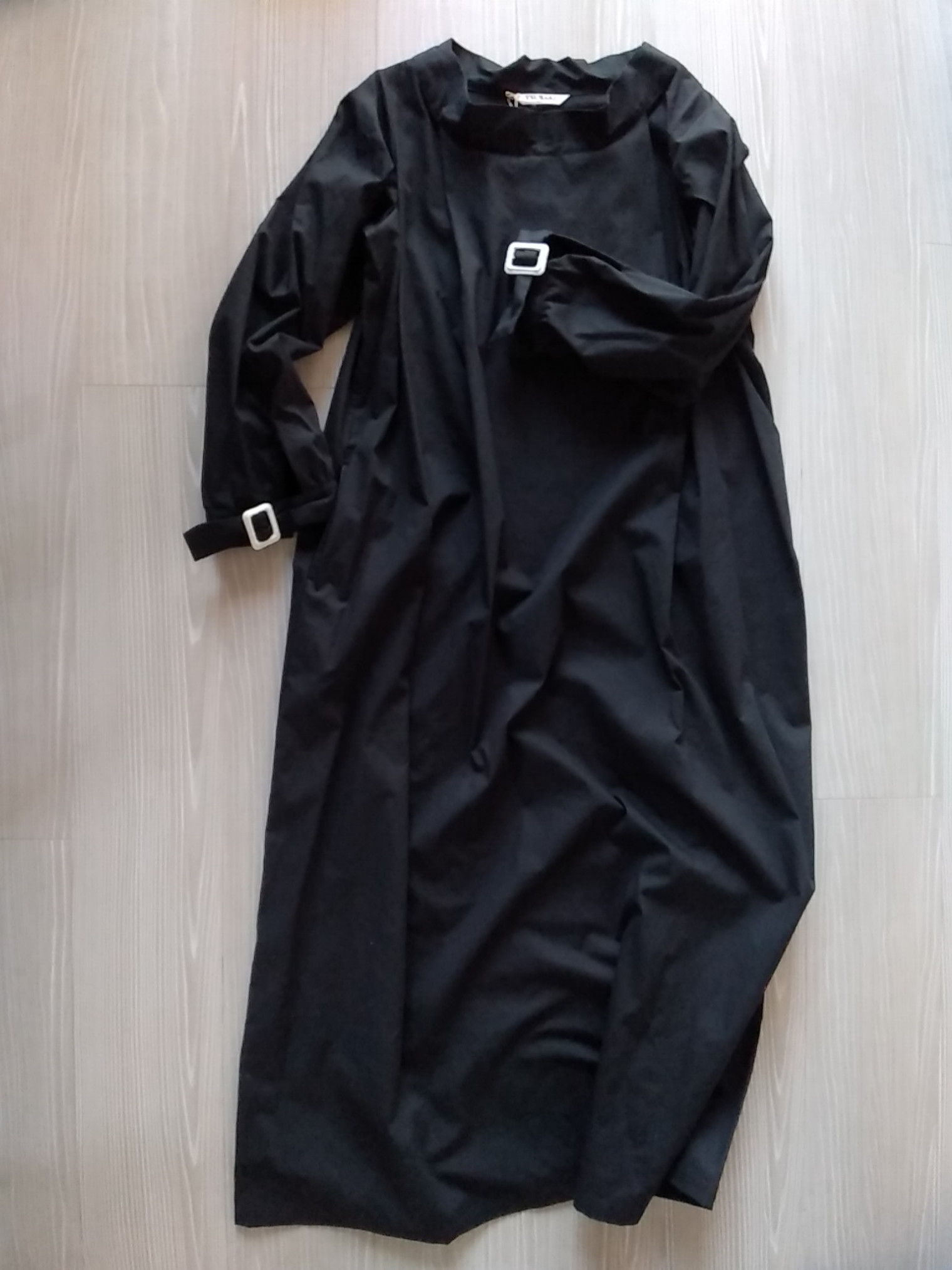 ブラックコットンワンピース