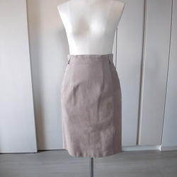 ヌバック本革タイトスカート(beige) タイトスカート TSUBAKI 通販 
