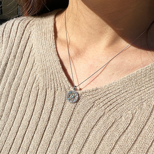 ❤️人気k18✨サークルトップ❤️ダイヤ✨0.2ct✨18金 刻印あり
