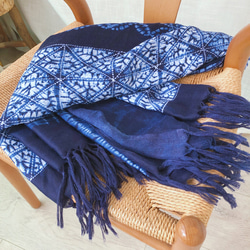 藍染古布パッチワーク手縫いハット 藍染古布パッチワーク手縫いハット 暮らしの手仕事 古布はぎれパッチ