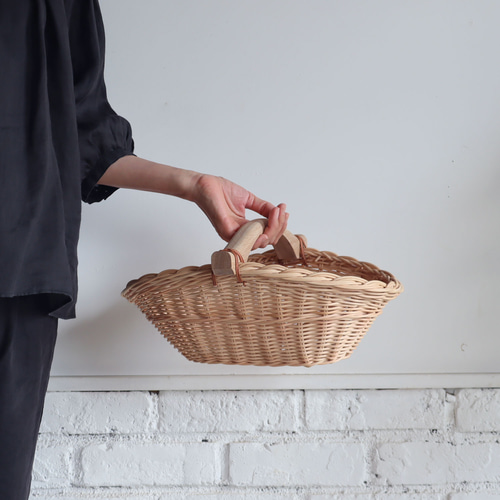 花摘みバスケット ラタン/籐編みカゴ かごバッグ atelier f.b.f 通販