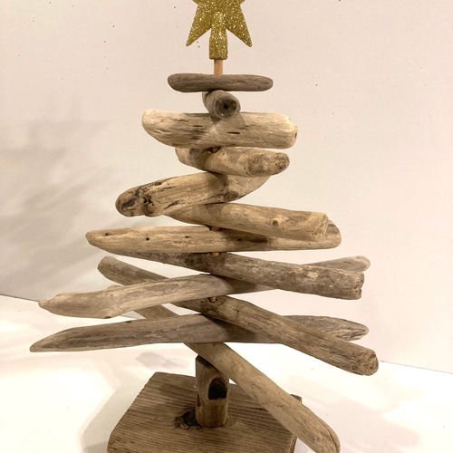 【送料無料】流木ツリー✴︎ クリスマスツリー 木 ナチュラル ホワイト ツリー 高さ97cm