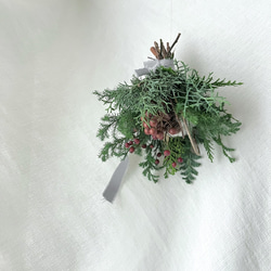 コニファーとサンキライ　/ ドライフラワー　スワッグ　花束　クリスマス　リース 5枚目の画像