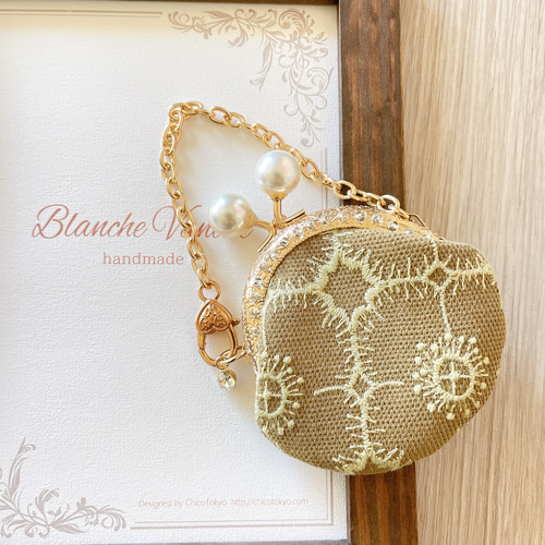 リバティ ハンドメイド がま口キーホルダー550