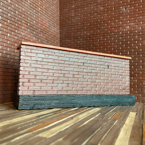 036】レンガ壁のバーカウンター（Brick wall bar counter） その他置物