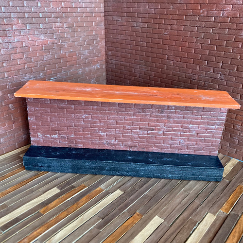 036】レンガ壁のバーカウンター（Brick wall bar counter） その他置物