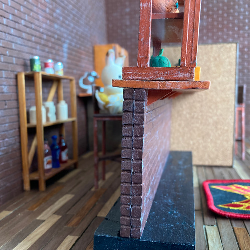 036】レンガ壁のバーカウンター（Brick wall bar counter） その他置物