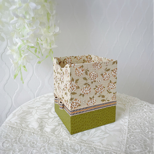 カルトナージュ／大きめペンスタンド/小物入れ フリーボックス・小物  