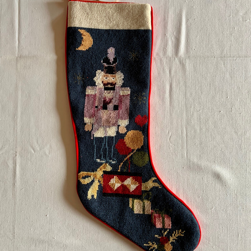 ヴィンテージ手刺繍のクリスマスストッキング タペストリー・壁掛け